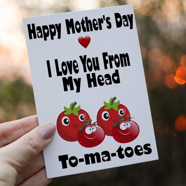 Love You From Head To Toes Mother's Day Card, Wonderful Mum, Card for Mum