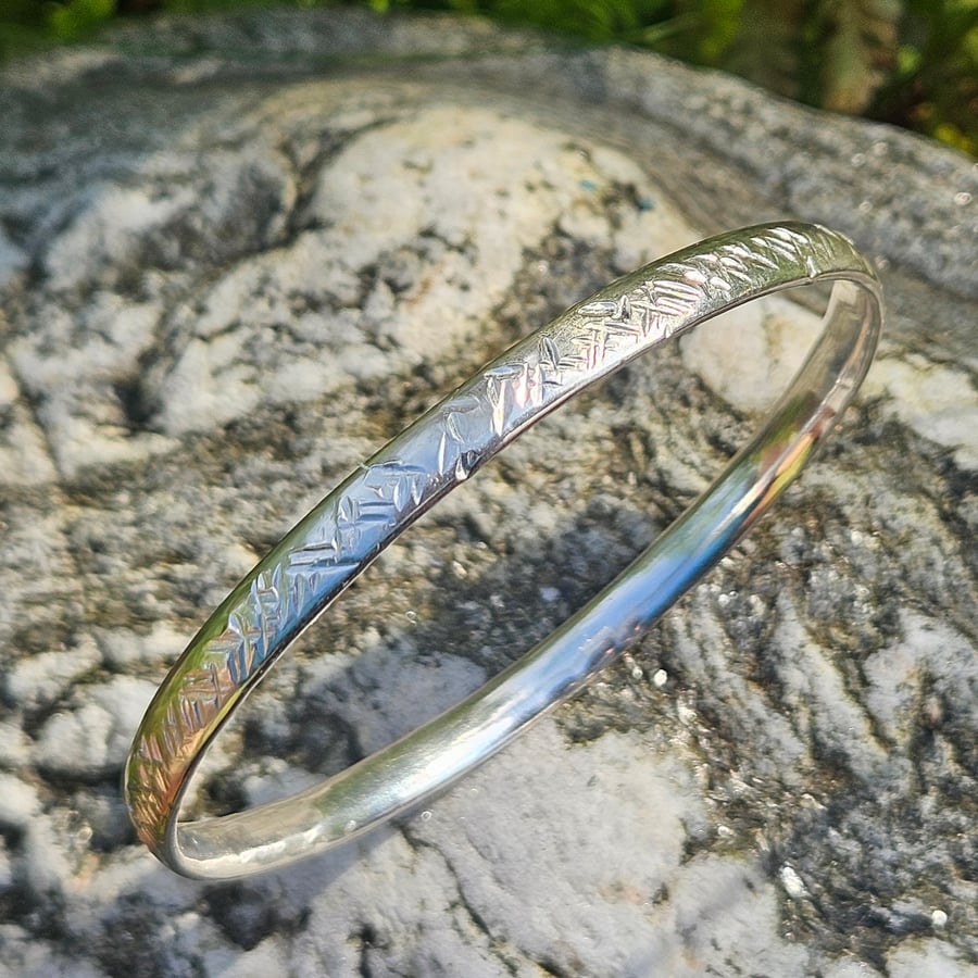 Sea Ice Bangle wide