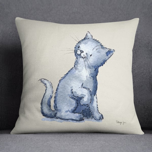 Cat Grey Cushion