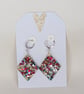 Diamond Shaped Resin Earrings