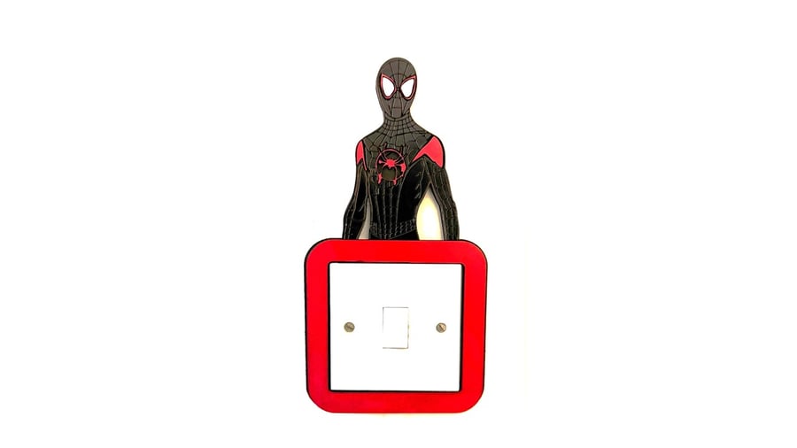 Superhero Miles Character Light Switch Frame