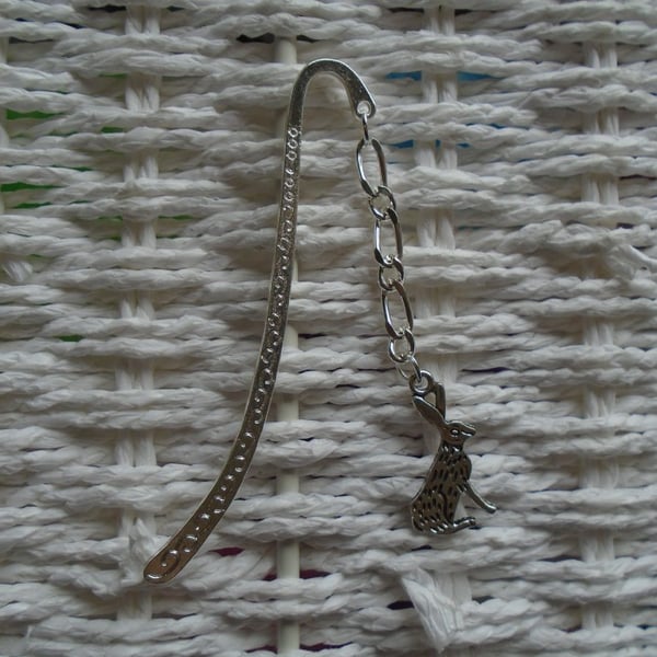 Silver Plated Hare Bookmark 