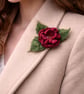 Handmade Felted Wool Brooch - Image 3