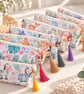 Handmade Zipped Fabric Pouch - Lined Washable Multipurpose Bag with Fun Charms - Image 3