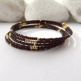 Brown and Gold bangle