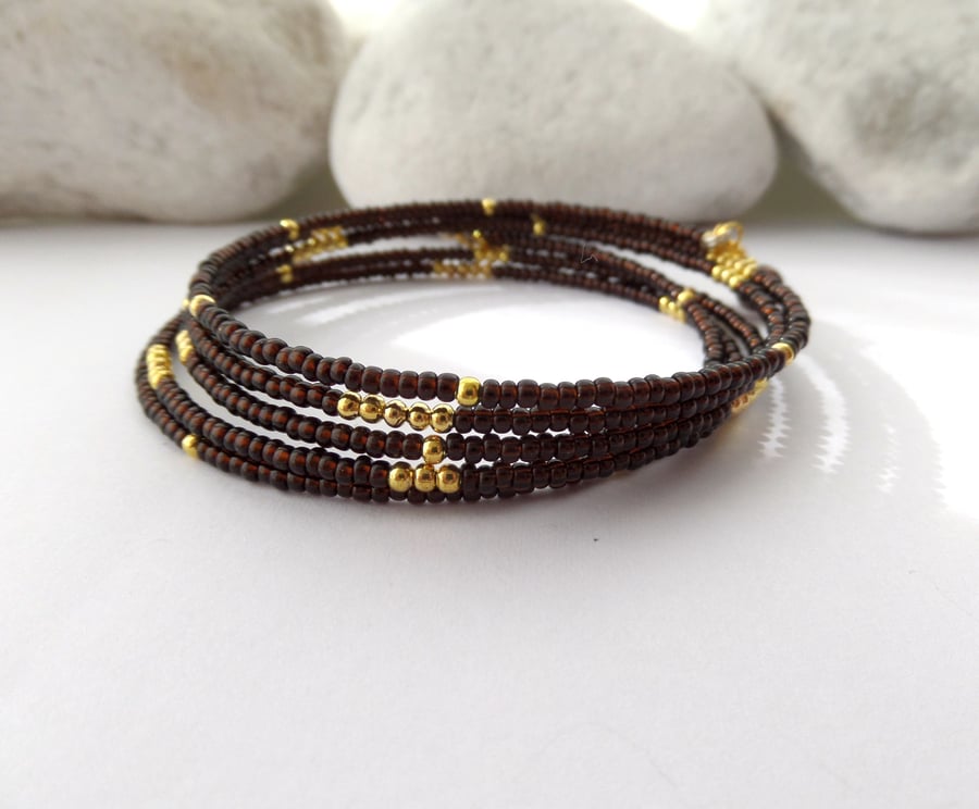 Brown and Gold bangle