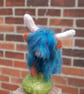 Needlefelt Highland Cow - Iridescent Blue coat - Image 5