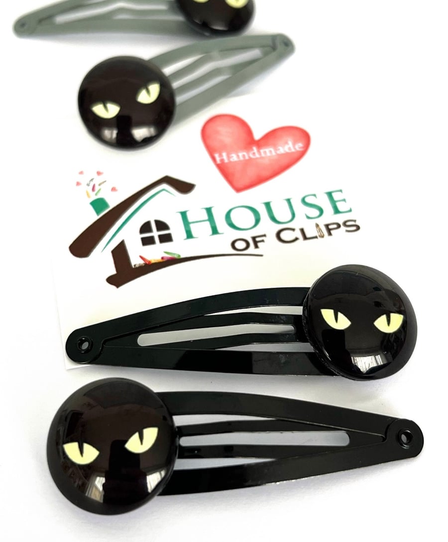 Black Panther Hair Clips x2 - Snap Clip - Boys Hair Clip - Hair Accessory - Marv
