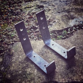 Hand Forged Simple Shelf Brackets - Small