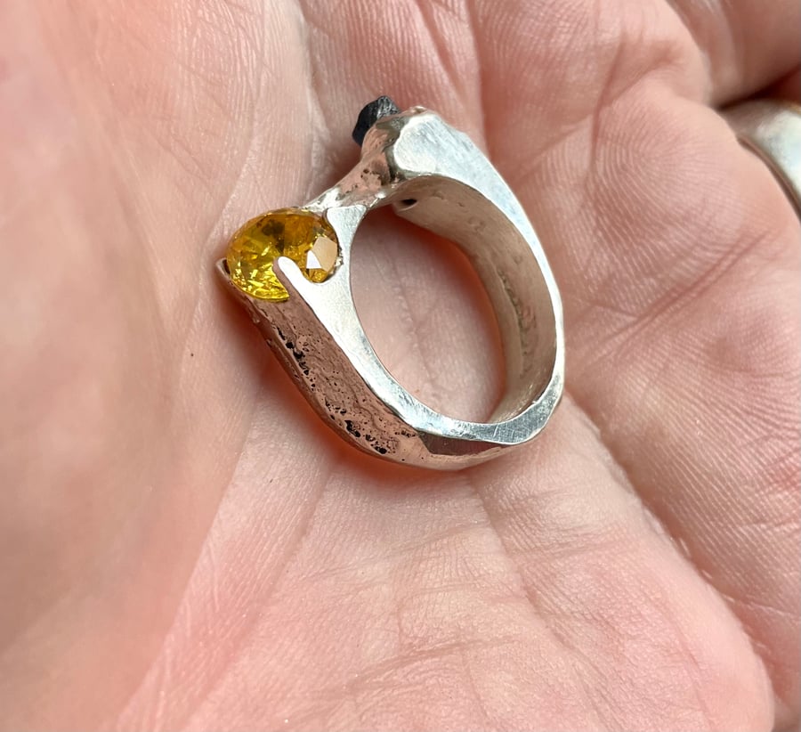 Sterling Silver Signet Ring (uk size M, N) 