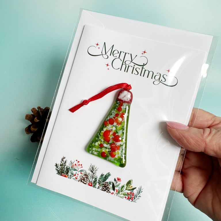 Christmas Card with Tree Decoration
