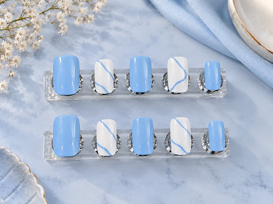 Blush Heart Press-On Nails