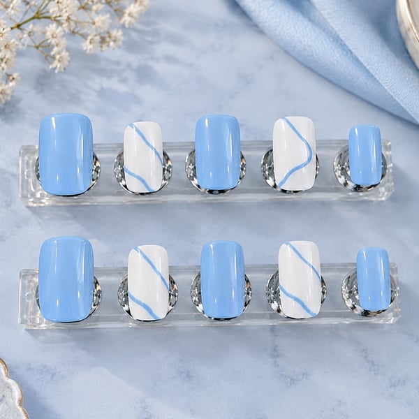 Blush Heart Press-On Nails