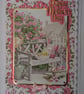 Happy Mother's Day Card Cottage Garden with Bench 3D Luxury Handmade Card - Image 1