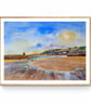Winter Sunshine St. Ives Harbour. Original Watercolour Painting  - Image 4