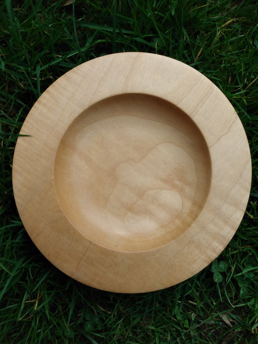 Bowl turned in Ripple Sycamore