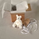 Small bear with a big heart, 5 inch gift boxed collectable hand sewn teddy bear