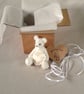 Small bear with a big heart, 5 inch gift boxed collectable hand sewn teddy bear