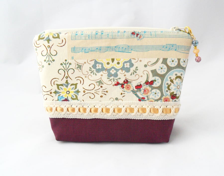 Handmade make up bag. 