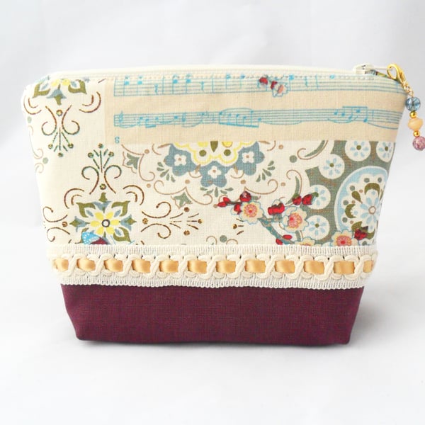 Handmade make up bag. 