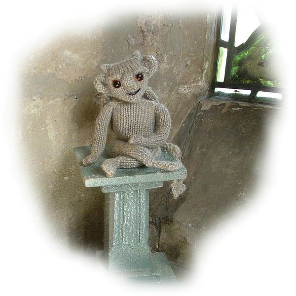 SEBASTIAN gargoyle toy knitting pattern PDF by email