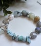 Statement Hand Made Multi Gemstone Chakra Designer Charm Bracelet  - Image 7