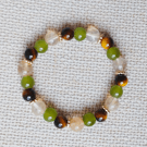 BEAD BRACELET Ladies Green Bead Bracelet