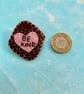 Handmade "Be Kind" Felt Badge – Cute Embroidered Positive Message Pin Badge - Image 4