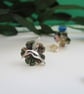 Sterling Silver and Abalone hummingbird and flower earrings - Image 6