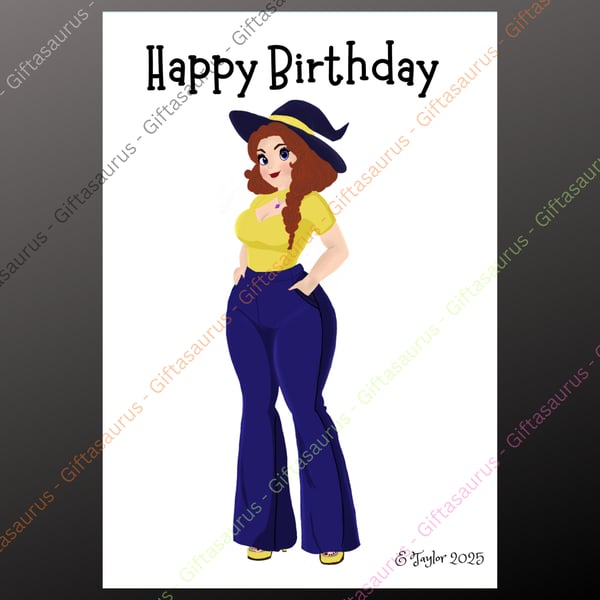Personalised Birthday Card Plantable Seeded Wiccan Pagan Witch Witchy Gothic
