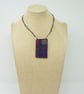 Patchwork hand embroidered necklace - Image 1