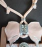 Upcycled Vintage Peach Buckle  Charm Necklace - Image 4