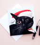 Crazy Cat, Merry Catmas Christmas Greetings Card