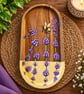 Lavender & Honeybee Hand-Painted Decorative Tray