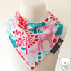 BellaOski BANDANA DRIBBLE BIB FOREST LIFE OWLS AQUA Micheal Miller BABY GIFT
