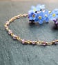 Pink Sapphire 14k Gold Filled Rosary Bracelet - Image 3