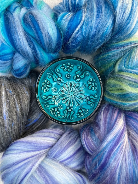 Faery fluff spinning felting fibre pack 65g Moonglade