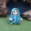 Tiny Snake Whisperer Gnome 'Pollie' OOAK Sculpt Ann Galvin Gnome Village