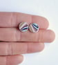 Dodge fordite stud earrings - Image 2