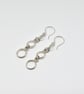 Handmade Sterling Silver Link Earrings - Image 1