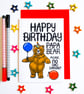 Funny Dad Birthday Card, Happy Birthday Papa Bear Please No Dad Dancing! - Image 1