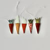 Carrot Hanging Decorations - Pack of 5