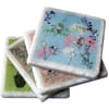 white marble decorated coasters