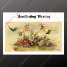 Personalised Handfasting Card Plantable Seeded Gothic Pagan Wiccan Wedding