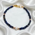 Blue Tigers Eye Bracelet