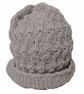 Knitted handmade grey patterned hat - unisex - Image 3