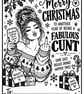 10x adult Christmas labels