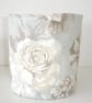 Toilet Roll Holder Duck Egg Roses Storage Pot Basket Bathroom Loo Kitchen Tidy