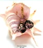 Rhodanite & Rhodochrosite Gold Plate Earrings - Image 5