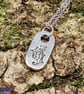 HOLLY Hand Stamped Pewter Necklace - Image 2